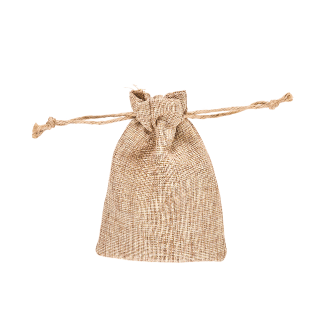 Casa DAZZLING Natural bag, H 16 x W 11 cm