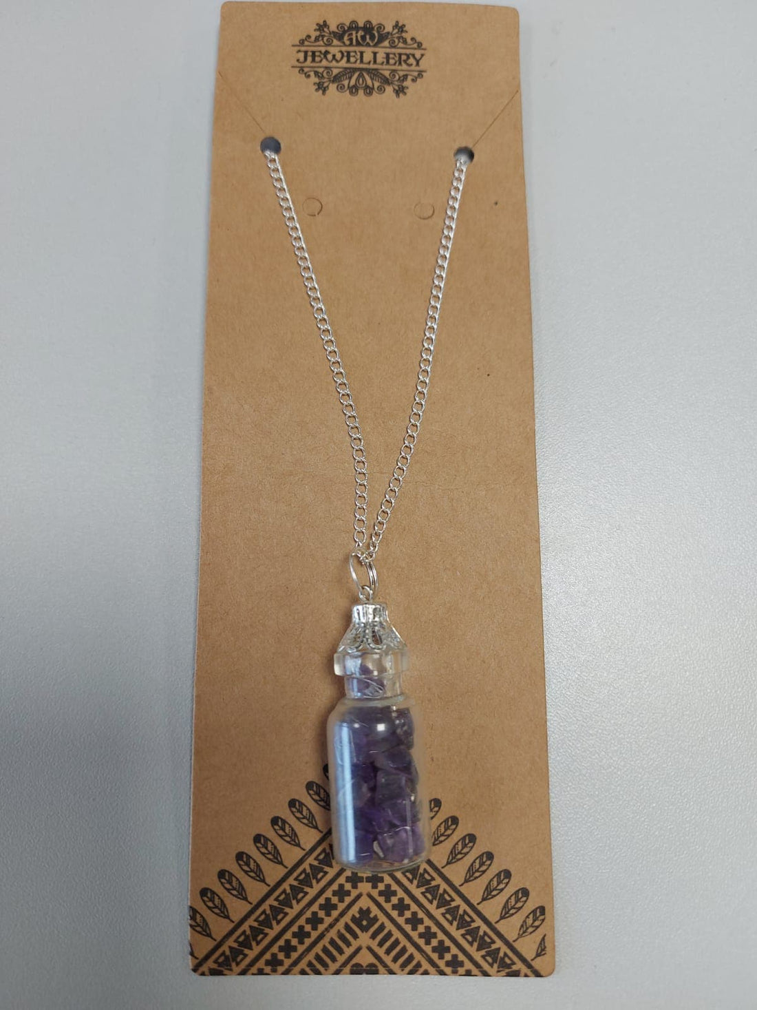 Bottled Gemstones Necklace - Opalite - best price from Maltashopper.com IGJ-20