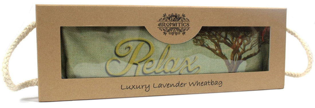 Luxury Lavender Wheat Bag in Gift Box - Cornfield RELAX - best price from Maltashopper.com AWHBL-05