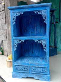 Albasia Bathroom Cabinet - Bluewash - best price from Maltashopper.com BCAB-03