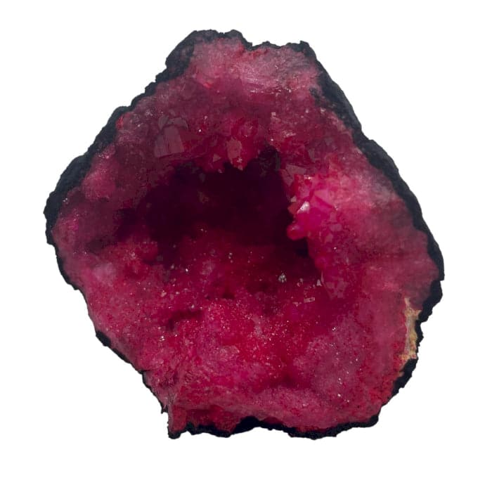 Coloured Calsite Geodes - Black Rock - Dark Red - best price from Maltashopper.com CCGEO-01