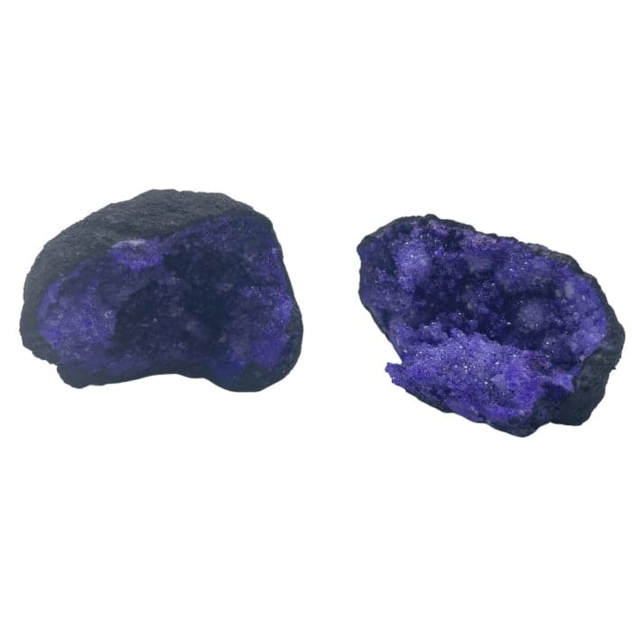 Coloured Calsite Geodes - Black Rock - Turqoise - best price from Maltashopper.com CCGEO-04