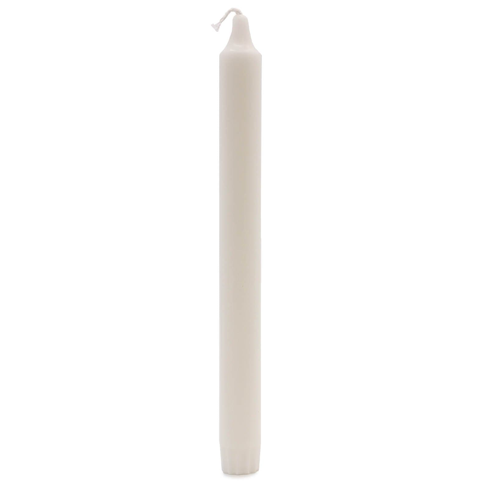 Pure Natural Wax Dinner Candle 250x23 - White - best price from Maltashopper.com PUREC-01