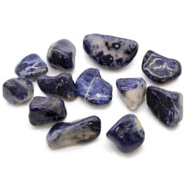 Medium African Tumble Stones - Sodalite - Pure Blue - best price from Maltashopper.com ATUMBLEM-15
