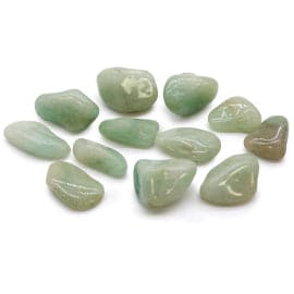 Medium African Tumble Stones - Aventurine - best price from Maltashopper.com ATUMBLEM-18