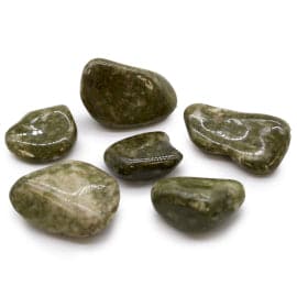 Large African Tumble Stones - Epidote Snowflake - best price from Maltashopper.com ATUMBLEL-03