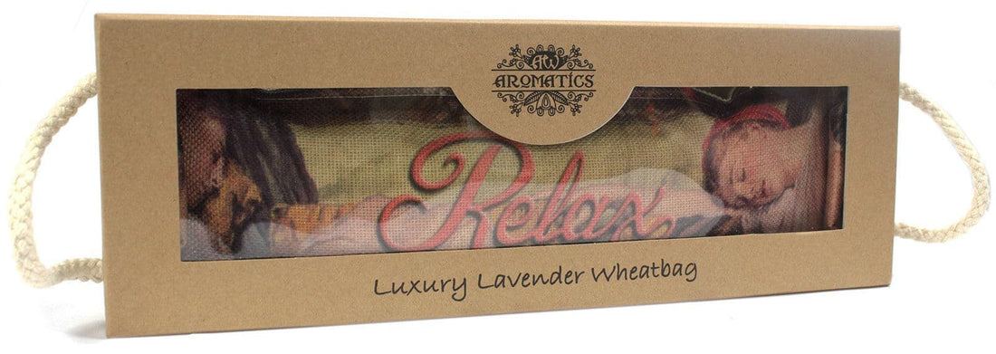 Luxury Lavender Wheat Bag in Gift Box - Sleeping RELAX - best price from Maltashopper.com AWHBL-06