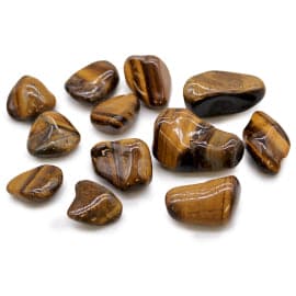Medium African Tumble Stones - Tigers Eye - Golden - best price from Maltashopper.com ATUMBLEM-10