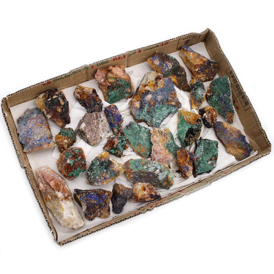 Mineral Specimens - Azurite Malachite (approx 20 pieces) - best price from Maltashopper.com MINSP-06
