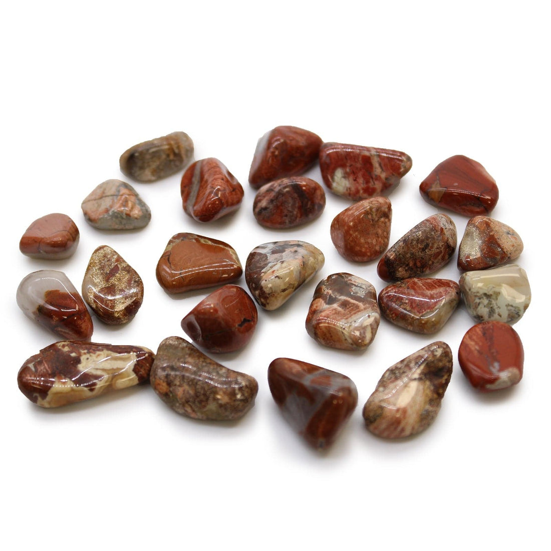 Small African Tumble Stones - Light Jasper - Brecciated - best price from Maltashopper.com ATUMBLES-05