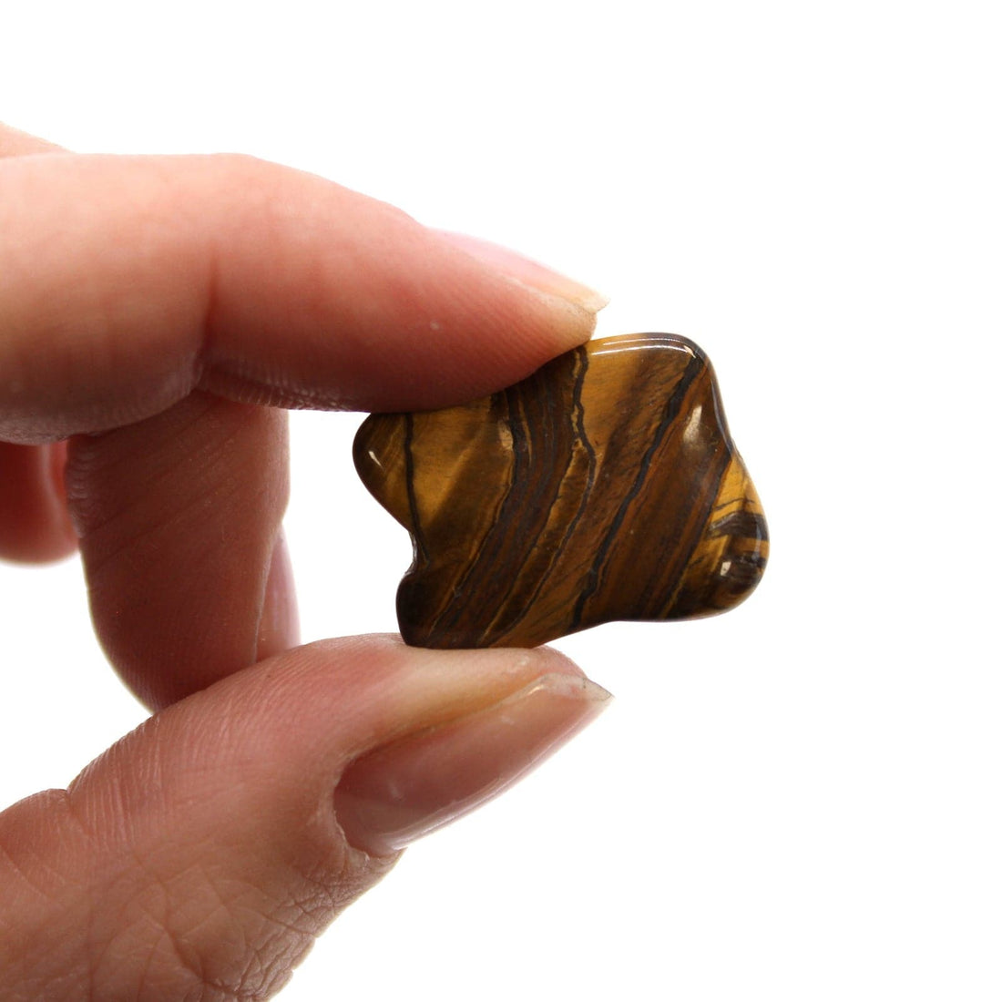 Small African Tumble Stones - Tigers Eye - Golden - best price from Maltashopper.com ATUMBLES-10