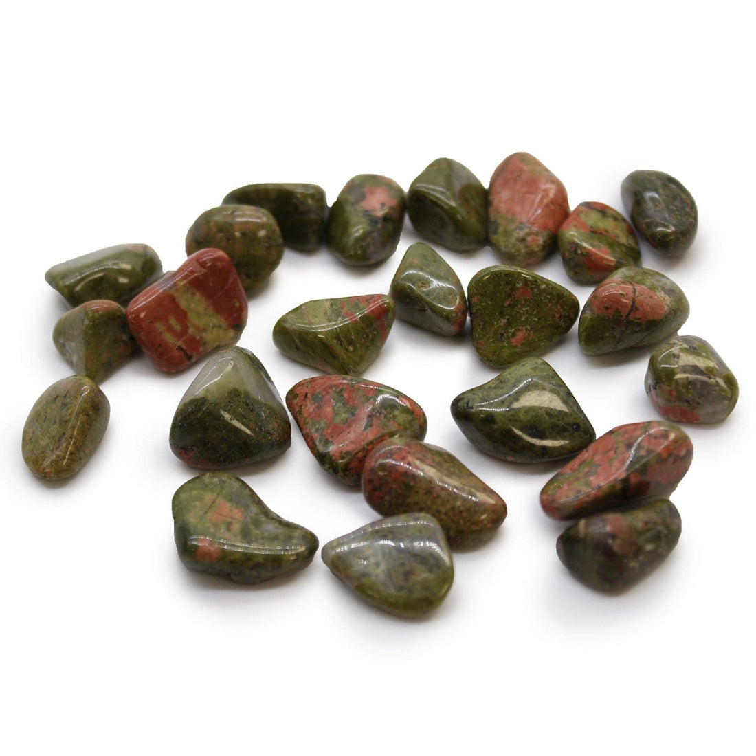 Small African Tumble Stones - Unakite - best price from Maltashopper.com ATUMBLES-11