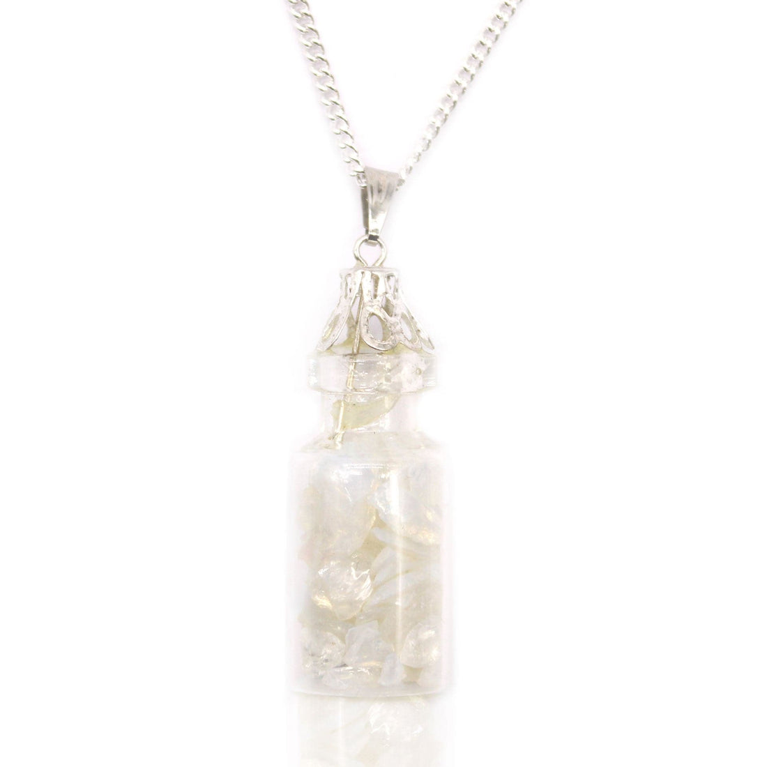 Bottled Gemstones Necklace - Opalite - best price from Maltashopper.com IGJ-20