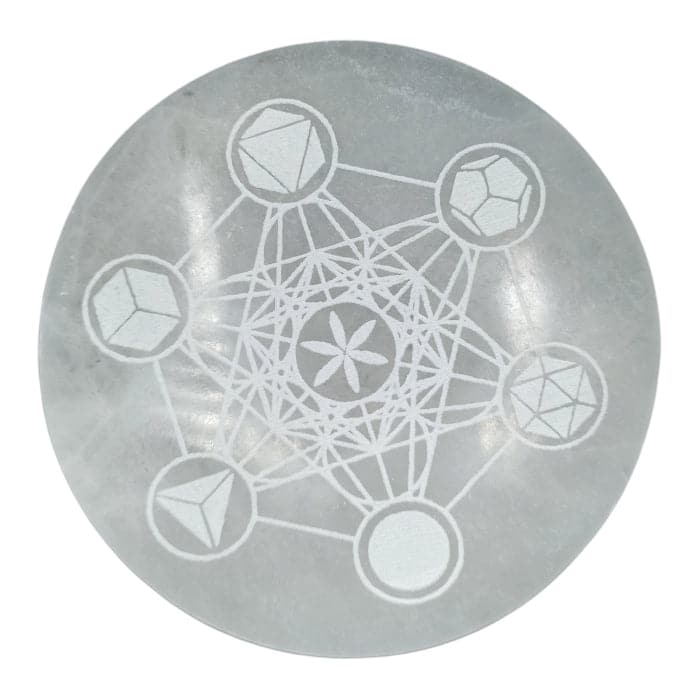 Large Charging Plate 18cm - Sacred Geometry - best price from Maltashopper.com SELCP-09
