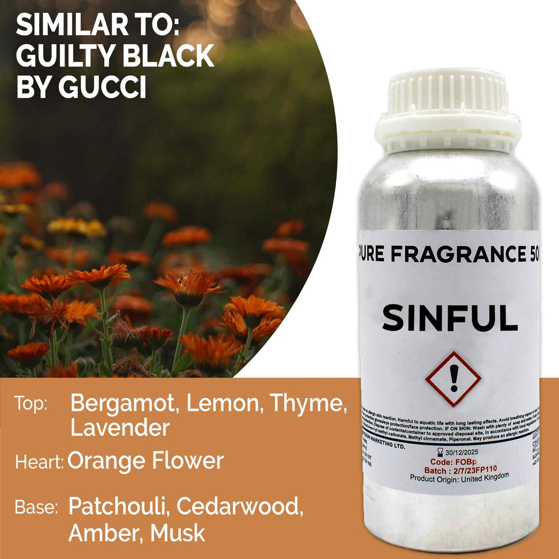 Sinful Pure Fragrance Oil - 500ml
