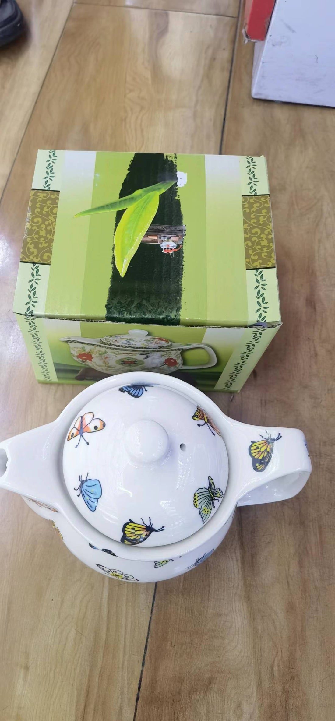Small Herbal Teapot - Butterflies