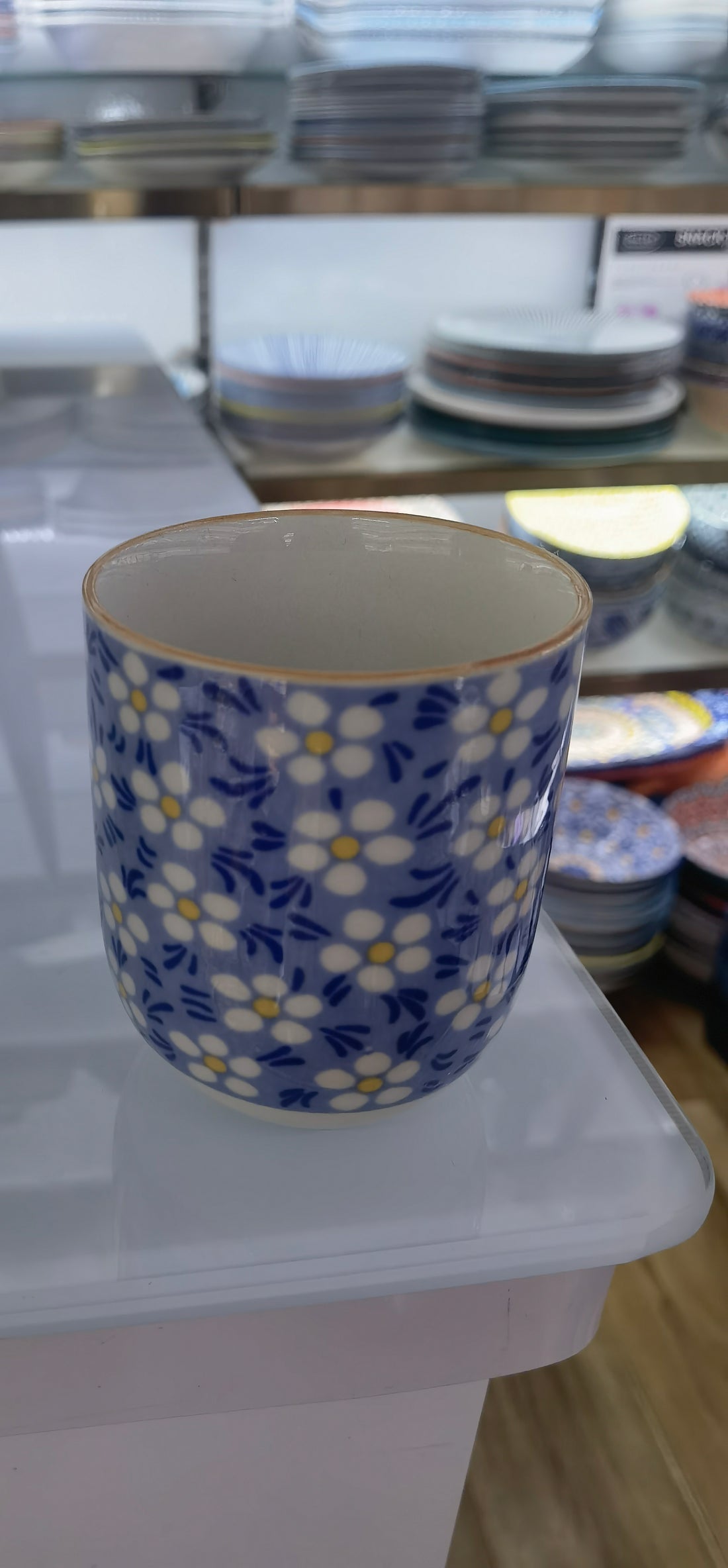 Herbal Tea Cups - Blue Daisy