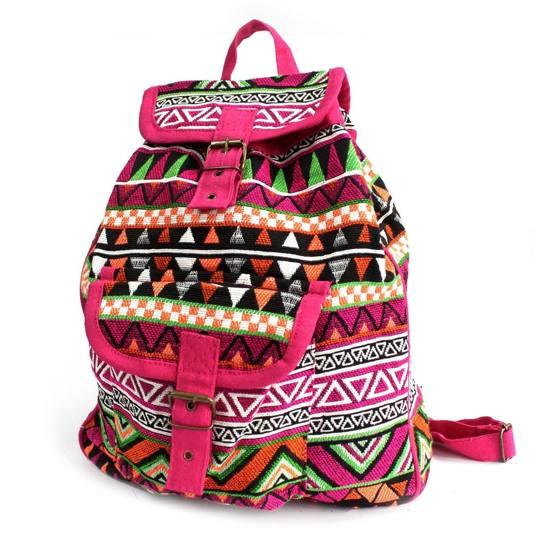 Jacquard Bag - Pink Backpack - best price from Maltashopper.com JNS-03