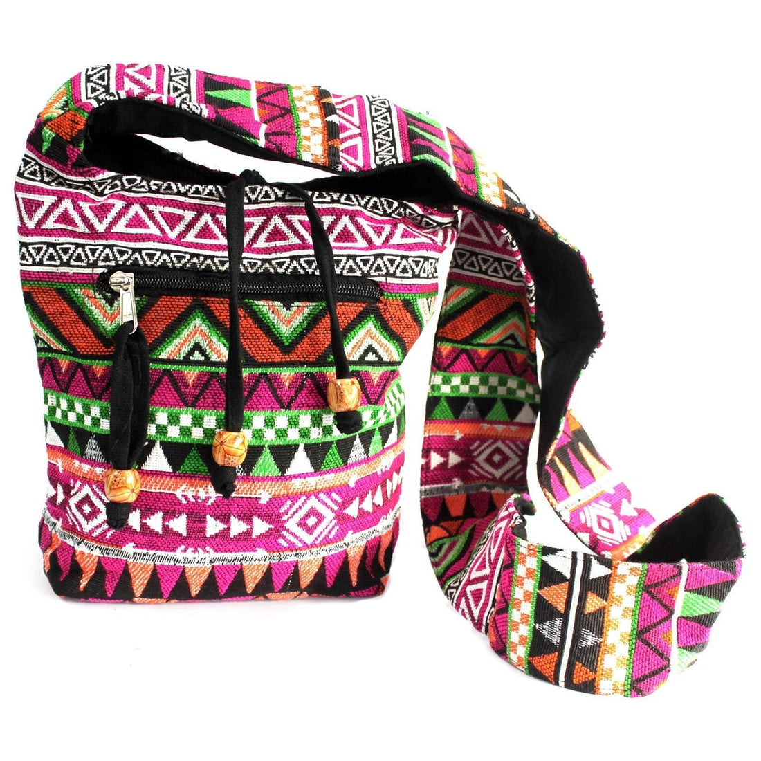 Jacquard Bag - Pink Sling Bag - best price from Maltashopper.com JNS-06