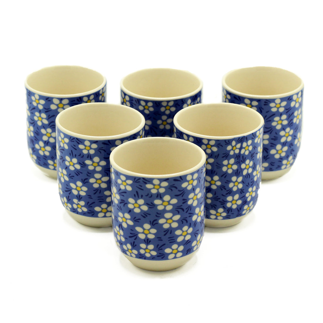 Herbal Tea Cups - Blue Daisy