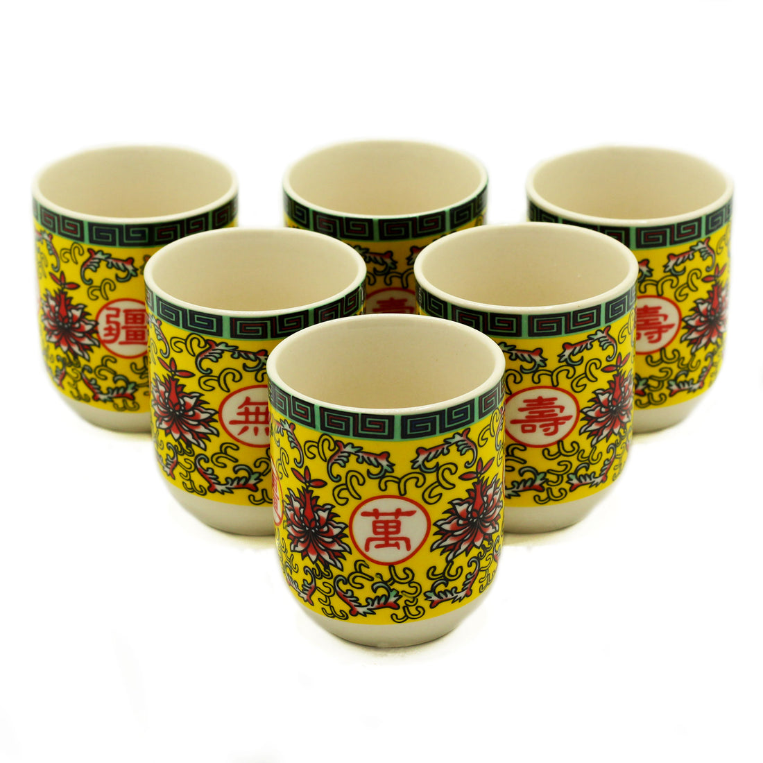 Herbal Tea Cups - Long Life Oriental Design