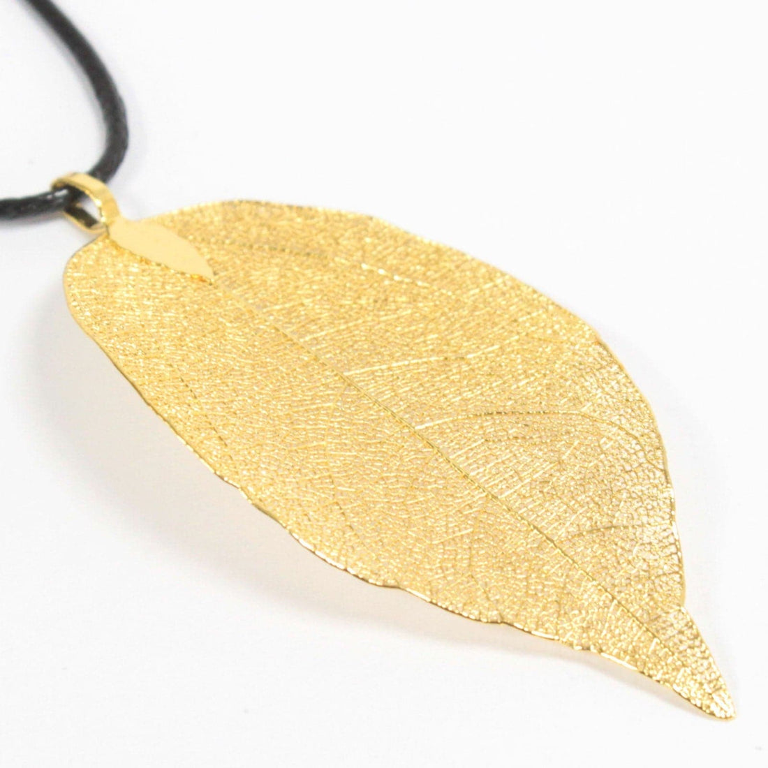 Necklace - Bravery Leaf - Gold - best price from Maltashopper.com POT-09B