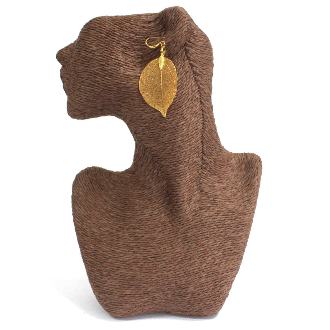 Earrings - Bravery Leaf - Gold - best price from Maltashopper.com POT-13B