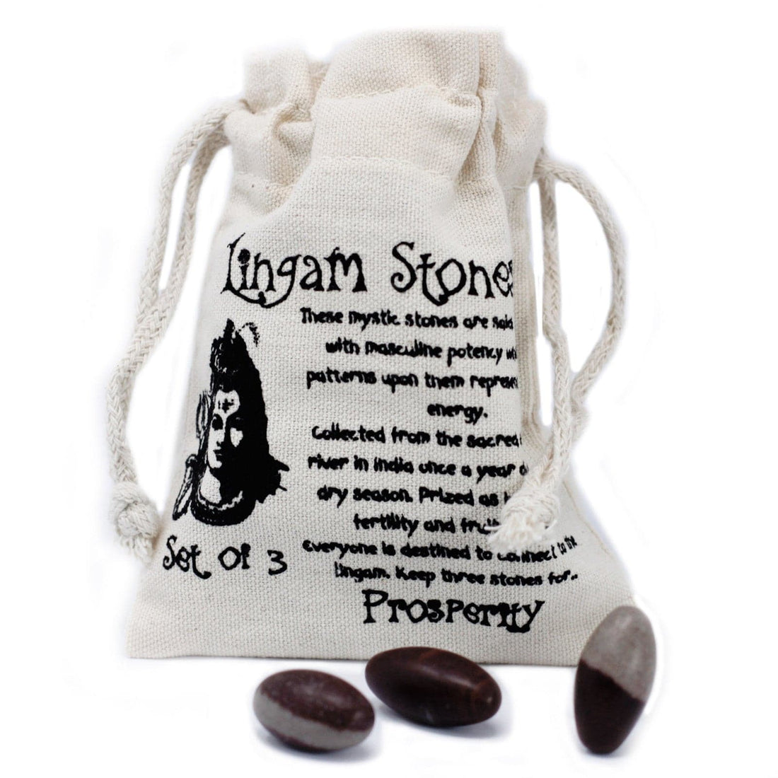 One Inch Lingam - 3 Stones - best price from Maltashopper.com LING-01