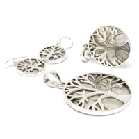 Tree of Life Silver Pendent 22mm - Mother of Pearl - best price from Maltashopper.com TOLSP-06