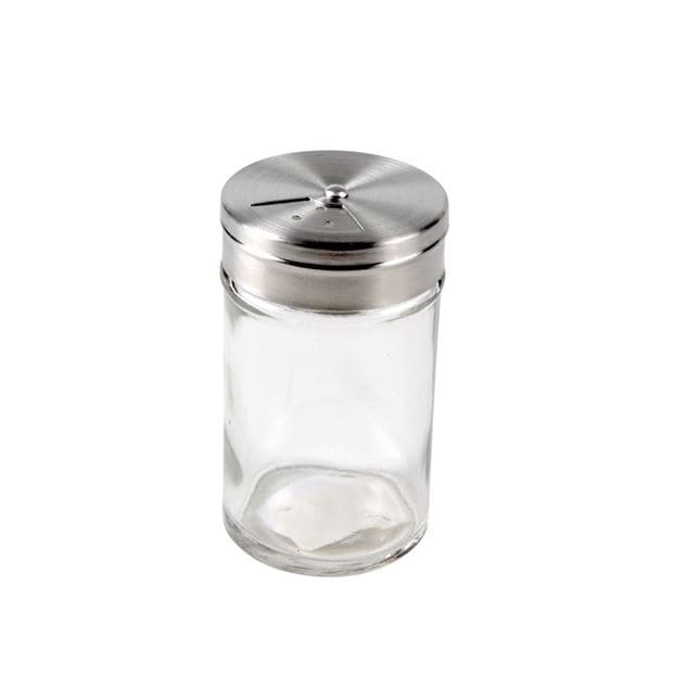 Casa HERB Silver spice rack, transparent, H 8,3 cm - Ø 5 cm
