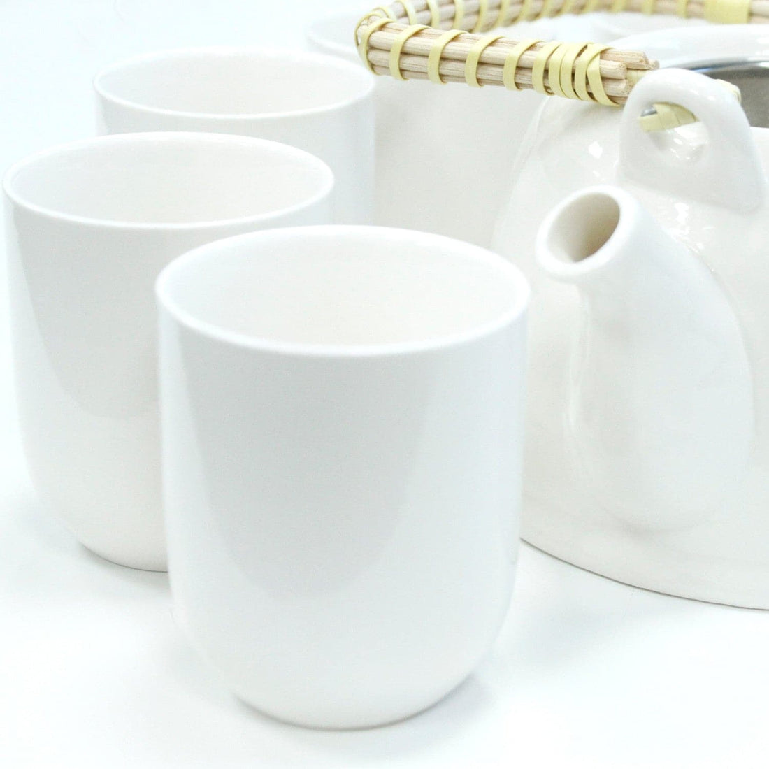 Herbal Teapot Set - Classic White - best price from Maltashopper.com TEAP-01