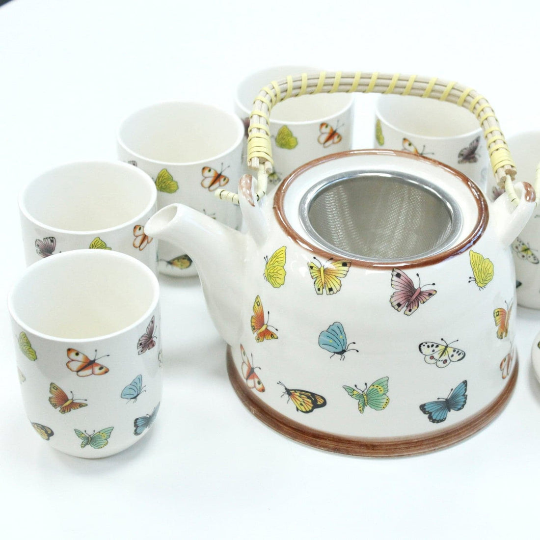 Herbal Teapot Set - Butterflies - best price from Maltashopper.com TEAP-02