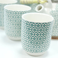 Herbal Teapot Set - Green Mosaic - best price from Maltashopper.com TEAP-04