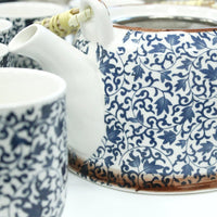 Herbal Teapot Set - Blue Pattern - best price from Maltashopper.com TEAP-05
