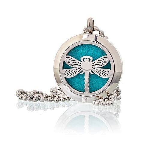 Aromatherapy Jewellery Necklace - Dragonfly 25mm - best price from Maltashopper.com AROMAJ-04