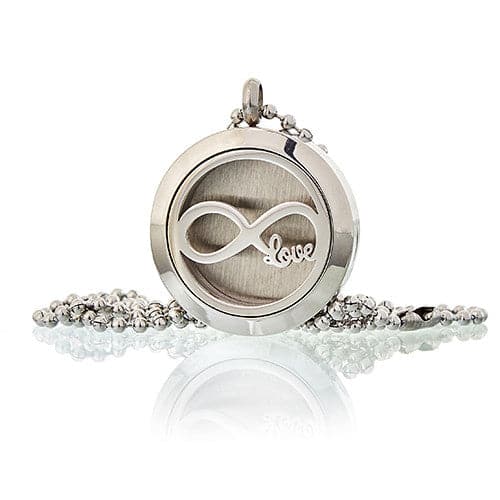 Aromatherapy Jewellery Necklace - Infinity Love 25mm - best price from Maltashopper.com AROMAJ-05