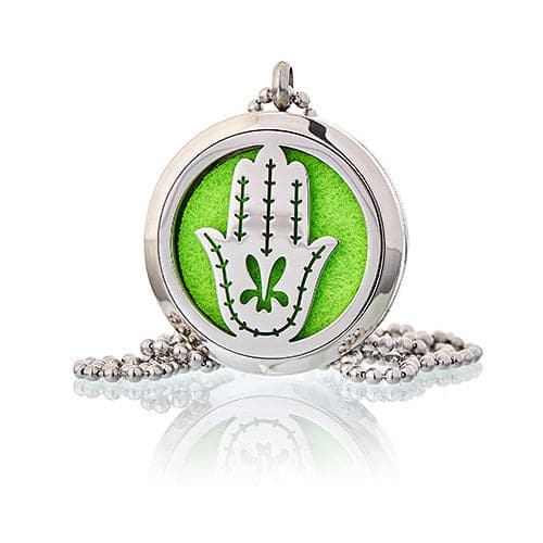 Aromatherapy Jewellery Necklace - Hand of Fatima 30mm - best price from Maltashopper.com AROMAJ-10