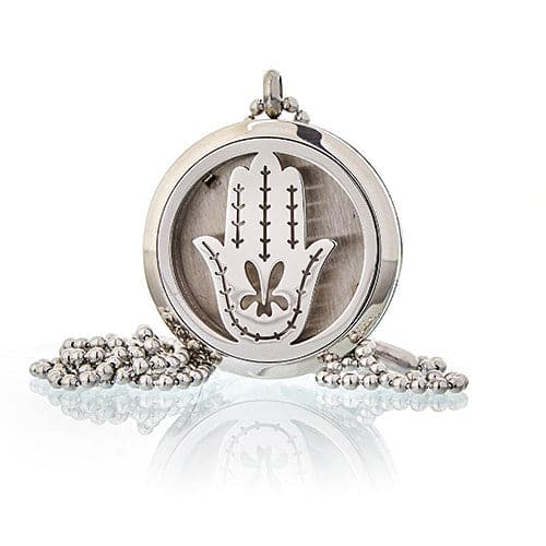 Aromatherapy Jewellery Necklace - Hand of Fatima 30mm - best price from Maltashopper.com AROMAJ-10
