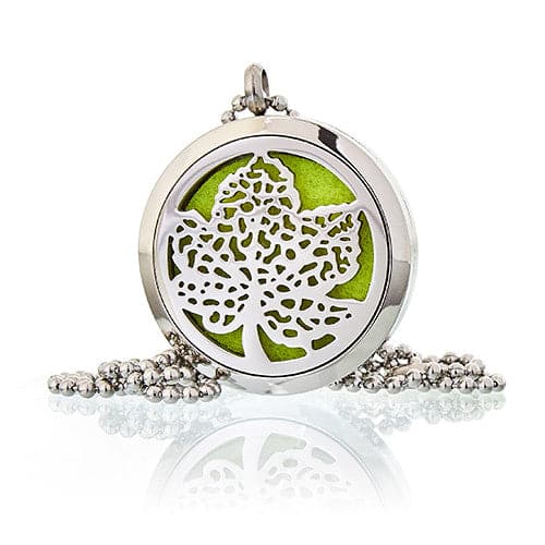 Aromatherapy Jewellery Necklace - Leaf 30mm - best price from Maltashopper.com AROMAJ-11