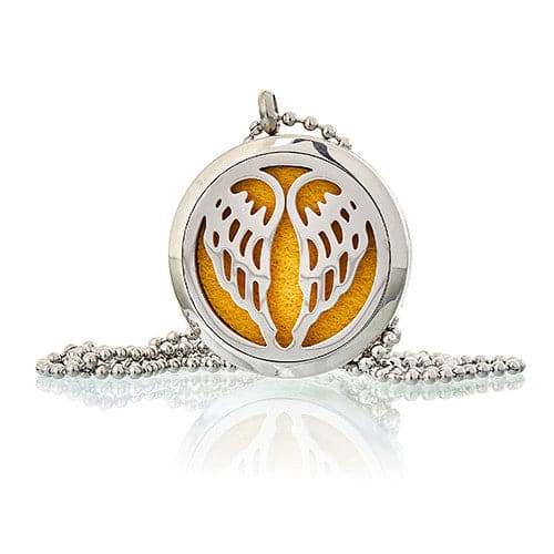 Aromatherapy Jewellery Necklace - Angel Wings 30mm - best price from Maltashopper.com AROMAJ-12