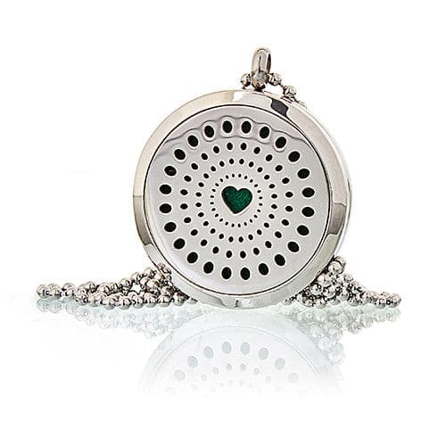 Aromatherapy Jewellery Necklace - Diamonds Heart 30mm - best price from Maltashopper.com AROMAJ-13