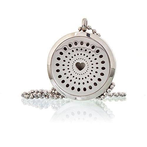 Aromatherapy Jewellery Necklace - Diamonds Heart 30mm - best price from Maltashopper.com AROMAJ-13