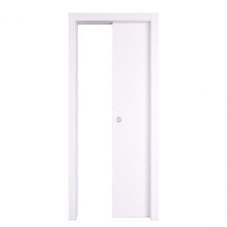 DOOR OXFORD KENT WHITE ASH 70X210 CM SLIDING INSIDE WALL HARDWARE CR - best price from Maltashopper.com BR450000803