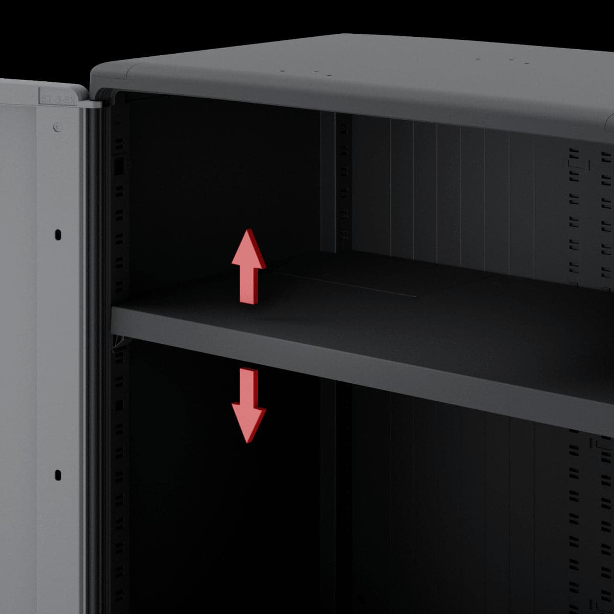 Bricocenter LOW RESIN CABINET XL 93X85X52CM BLACK GREY SPACEO