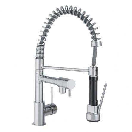 CANDY/ALAIN SPRING-LOADED SINK MIXER WITH CHROME HAND SHOWER - best price from Maltashopper.com BR430110469