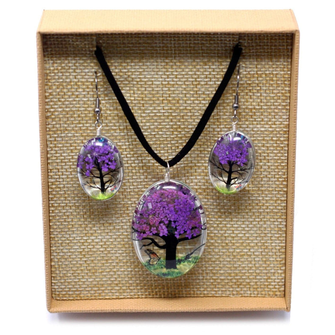 Pressed Flowers - Tree of Life set - Lavender - best price from Maltashopper.com PFJ-01