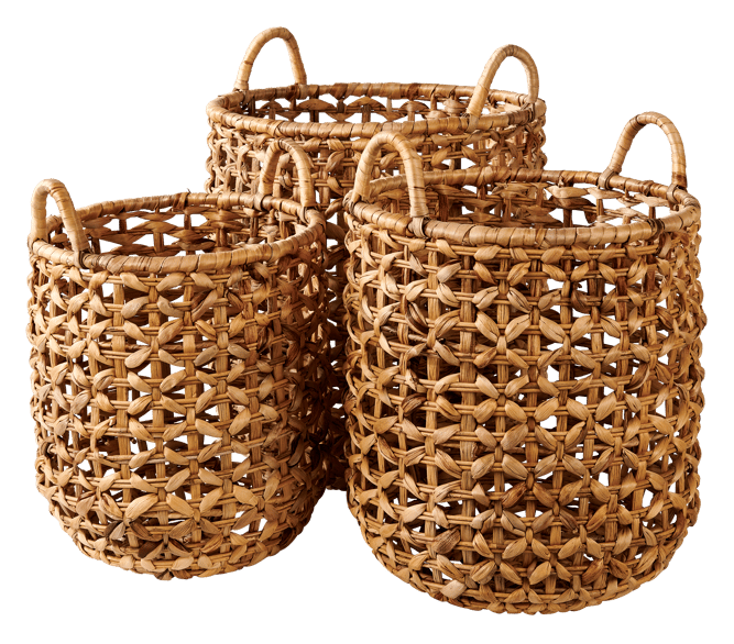 Casa JELKE Natural basket H 44 cm - Ø 39 cm
