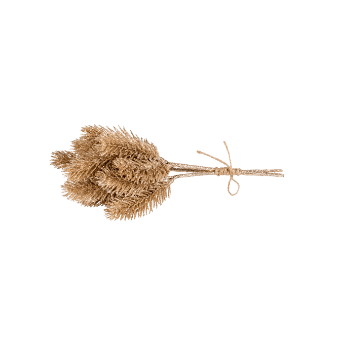 Casa GOLD PINE Decorative branch set of 3 golden, L 25 cm