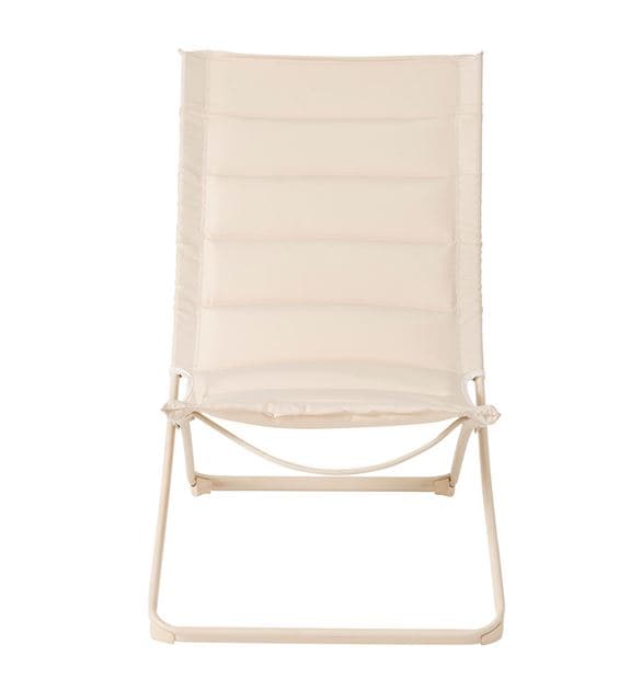 Casa LIZA Beige folding chair H 87 x W 57 x D 85 cm