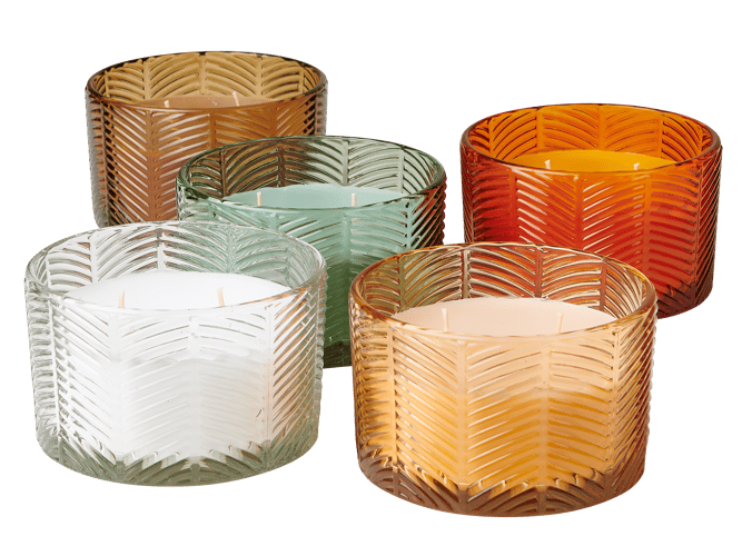 Casa CITRONELLA CANDLE/GL.Ø13 5COL